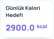 Kalori hedefi